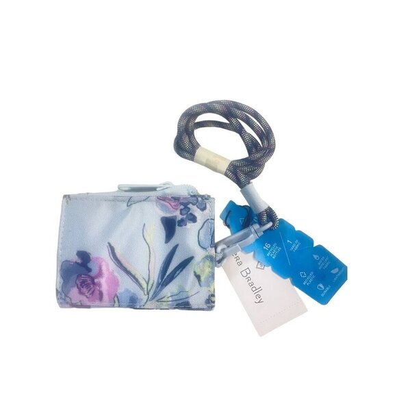 Vera Bradley Outlet Ultralight Zip ID and Lanyard Fresh cut Bouquet NWT - Picture 2 of 6